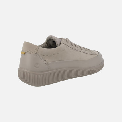 Zapatillas deportivas para mujer en combinado taupe Ecco Soft Zero Moon Rock