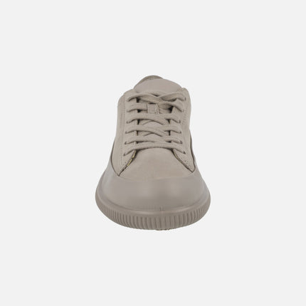 Zapatillas deportivas para mujer en combinado taupe Ecco Soft Zero Moon Rock