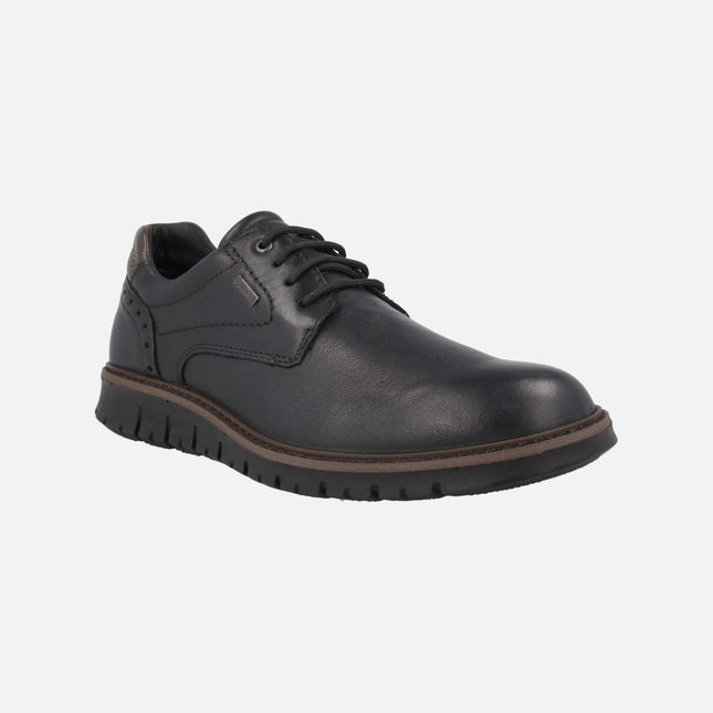 Zapatos de piel con cordones y membrana Gore tex