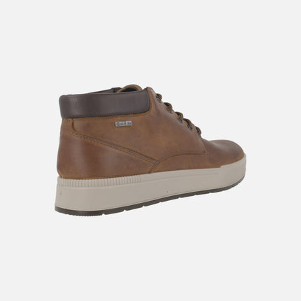 Botas de cordones en piel engrasada para hombre con membrana Gore tex