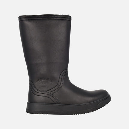 Botas de piel Gisell con forro de pelo