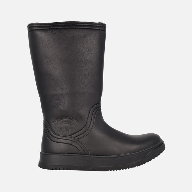 Botas de piel Gisell con forro de pelo