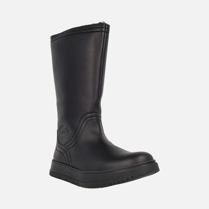 Botas de piel Gisell con forro de pelo