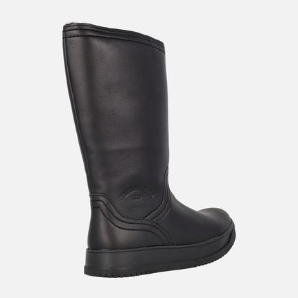 Botas de piel Gisell con forro de pelo