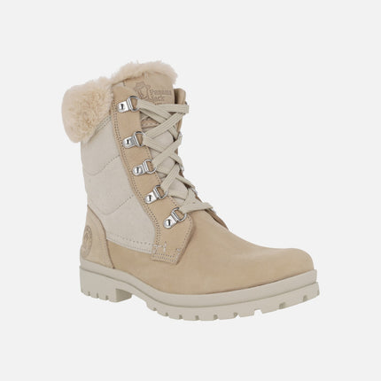 Botas de cordones con forro de pelo Tuscani B28 Crudo