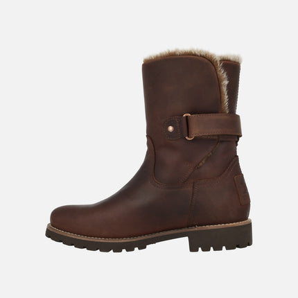 Botas de piel Felia Travel con forro interior de pelo