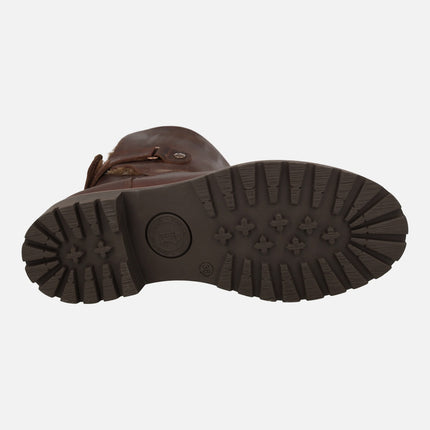 Botas de piel Felia Travel con forro interior de pelo