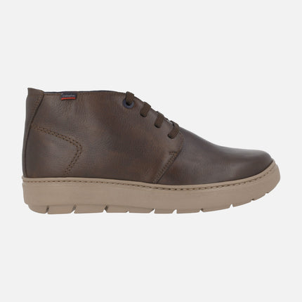 Botas de piel con cordones y suela Extra light