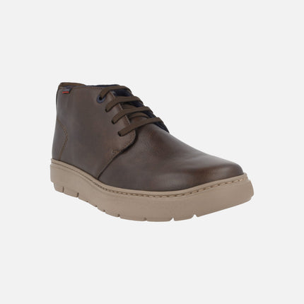 Botas de piel con cordones y suela Extra light