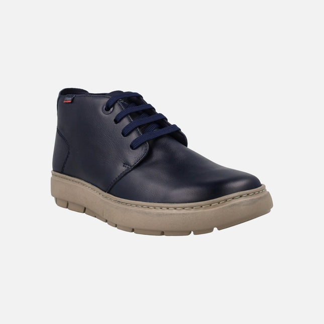 Botas de piel con cordones y suela Extra light