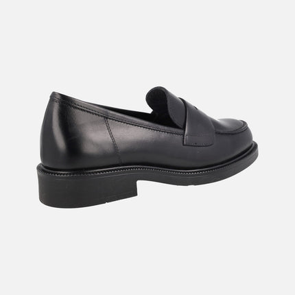 Mocasines clásicos de piel para mujer con antifaz