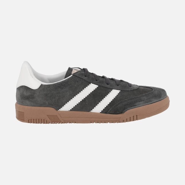 Zapatillas deportivas para hombre en serraje con piso caramelo