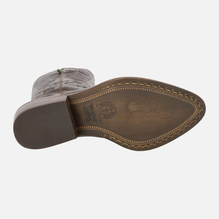 Botas de piel estilo cowboy con bordados DKT67