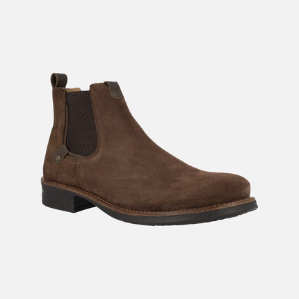 Chelsea boots for men in brown suede