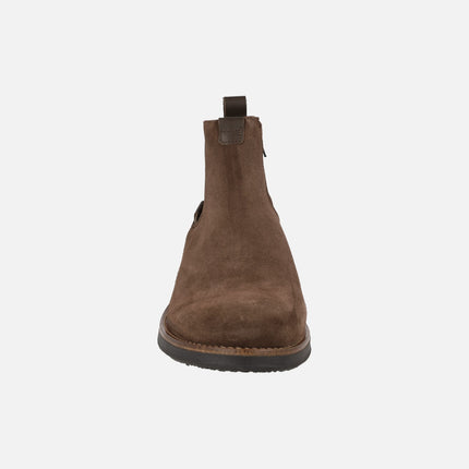 Chelsea boots for men in brown suede