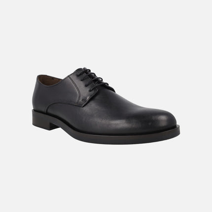 Zapatos lisos de piel para hombre con cordones