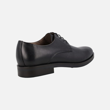 Zapatos lisos de piel para hombre con cordones