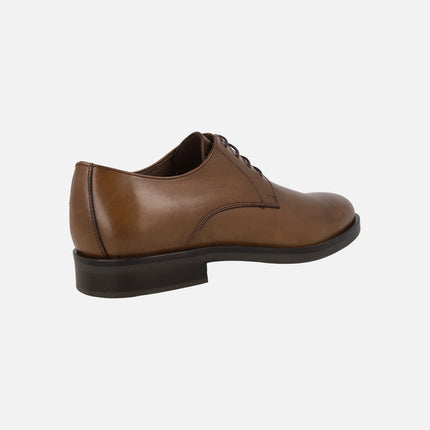 Zapatos lisos de piel para hombre con cordones