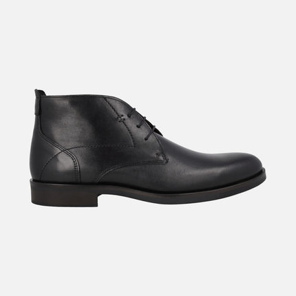 Botines lisos de cordones para hombre