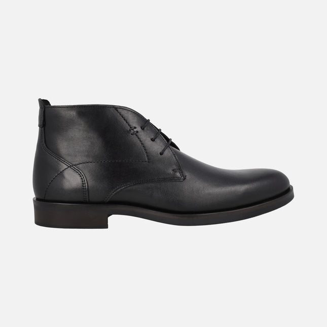 Botines lisos de cordones para hombre
