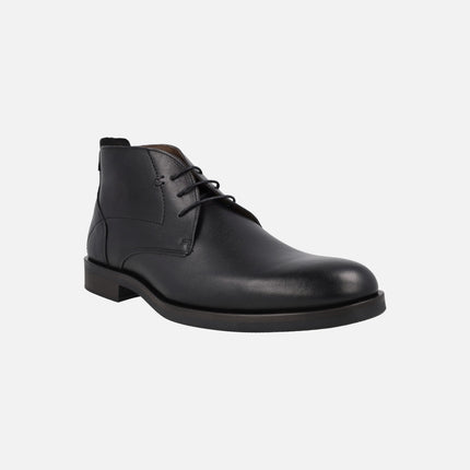 Botines lisos de cordones para hombre