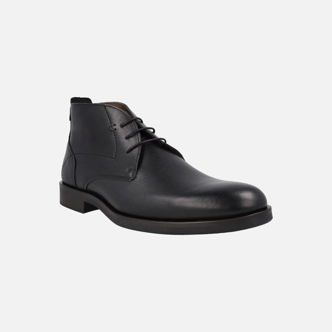 Botines lisos de cordones para hombre