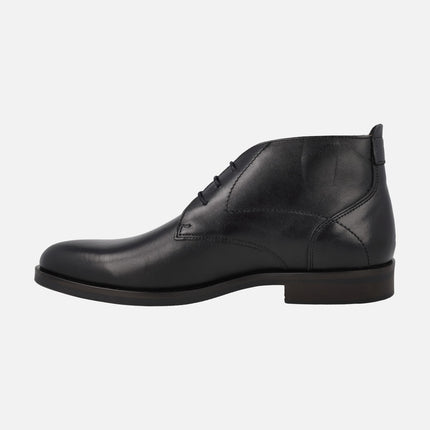 Botines lisos de cordones para hombre