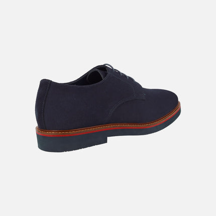 Zapatos estilo blucher para hombre en piel serraje