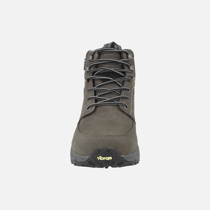 Men's lace-up boots in gray nubuck Montreal 03 Gore tex