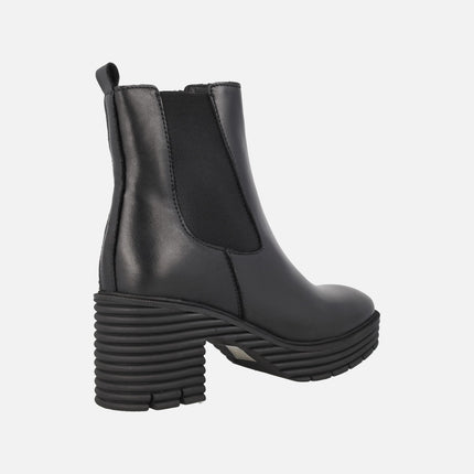 Botines de tacón con elástico y cremallera modelo Gladys