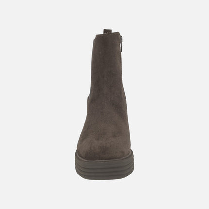 Botines de tacón con elástico y cremallera modelo Gladys