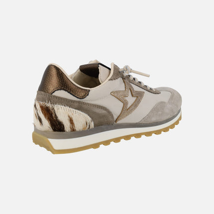 Zapatillas deportivas Cetti 1259 con detalles en animal print