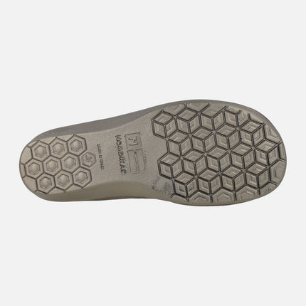 Zapatillas de casa para mujer en animal print leopardo Niger gris