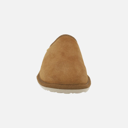 Zapatillas de casa descalzas para hombre en piel serraje DUX