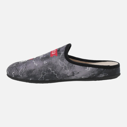 Zapatillas de casa descalzas para hombre Bugs Bunny frase