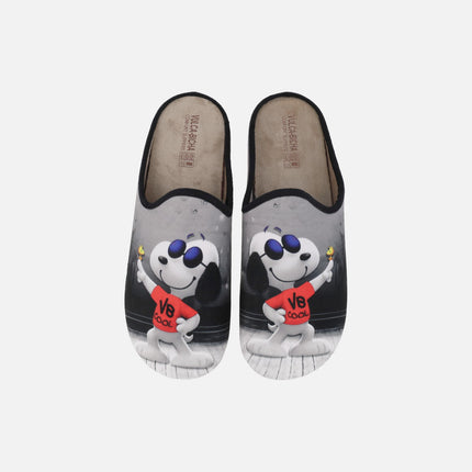 Zapatillas de casas descalzas para hombre Snoopy cool