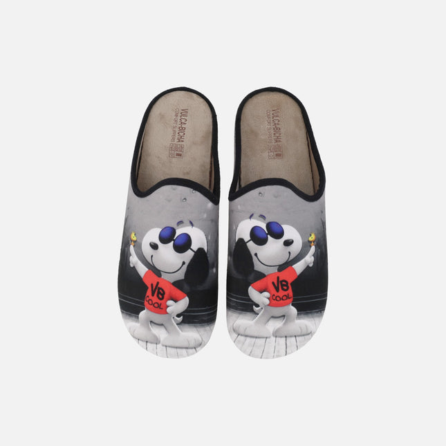 Zapatillas de casas descalzas para hombre Snoopy cool