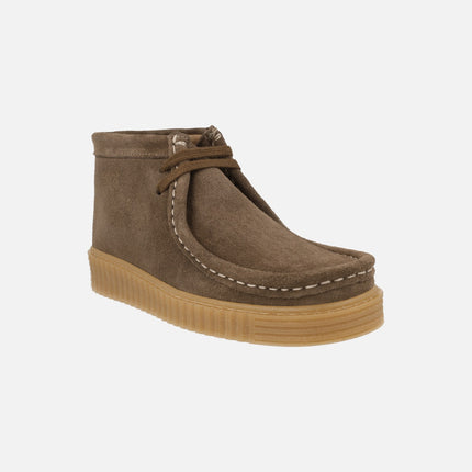 Botines para hombre estilo wallabee en serraje modelo ANT
