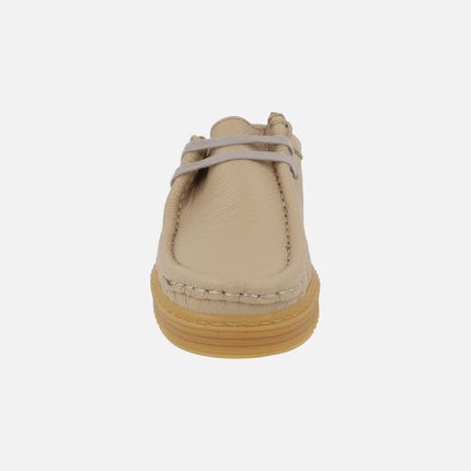 Zapatos de piel con cordones estilo wallabee modelo Moth