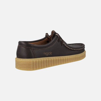 Zapatos de piel con cordones estilo wallabee modelo Moth