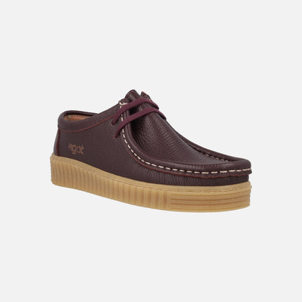 Zapatos de piel con cordones estilo wallabee modelo Moth