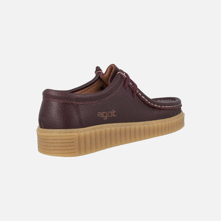 Zapatos de piel con cordones estilo wallabee modelo Moth