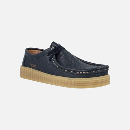 Zapatos de piel con cordones estilo wallabee modelo Moth