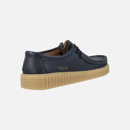 Zapatos de piel estilo wallabee para hombre modelo Moth