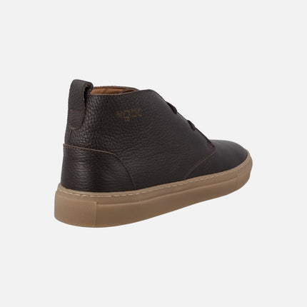 Botines de cordones para hombre en piel marrón BUG