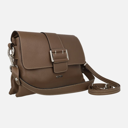 Bolsos de piel Gonvi con asa para hombro y bandolera
