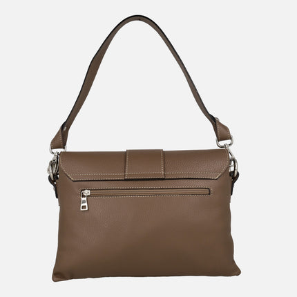 Bolsos de piel Gonvi con asa para hombro y bandolera