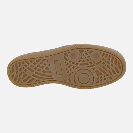 Zapatos deportivos de piel para hombre en combinado cuero