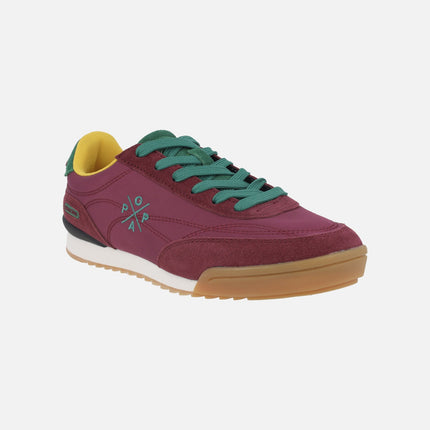 Zapatillas deportivas Muse en combinado burdeos