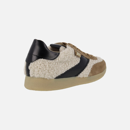 Zapatillas deportivas Weekend en combinado borreguillo